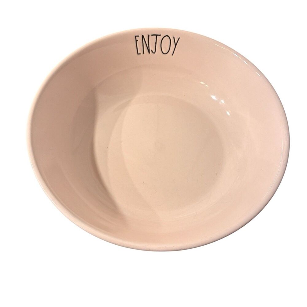 Rae Dunn ENJOY Pasta Bowl Artisan Collection By Magenta. 8” Across. No Chips